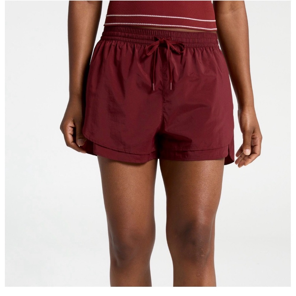 Women's Athletic Maroon Shorts